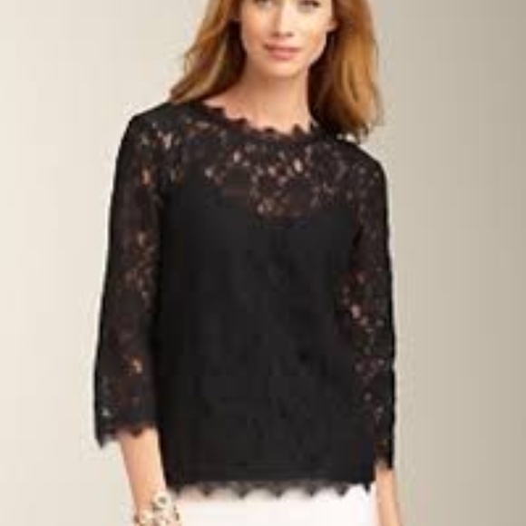 talbots lace tops